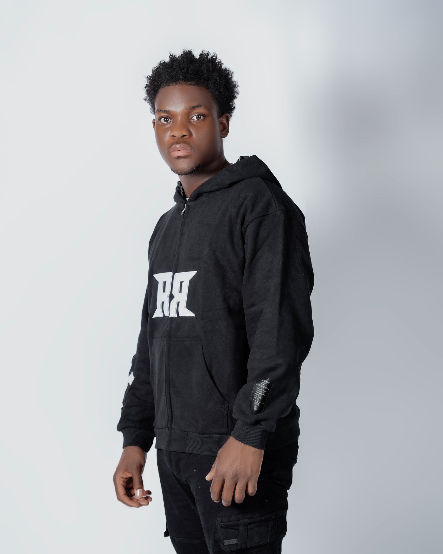 BLACK RICHENNX Heavy Zip-Up