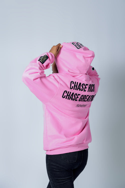 RICHENNX Heavyweight Zip-Up Hoodie – Pink
