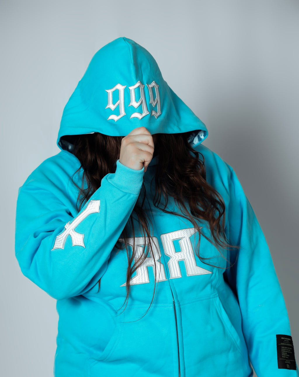 RICHENNX Heavyweight Zip-Up Hoodie – Black