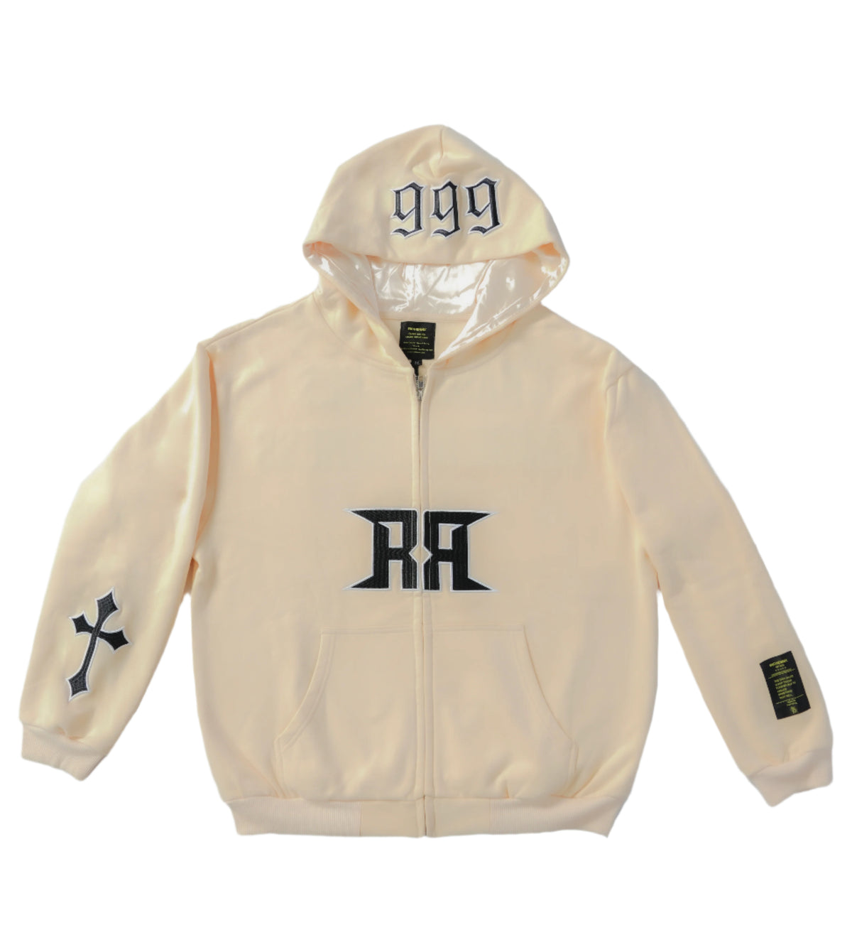 RICHENNX Heavyweight Zip-Up Hoodie – Cream