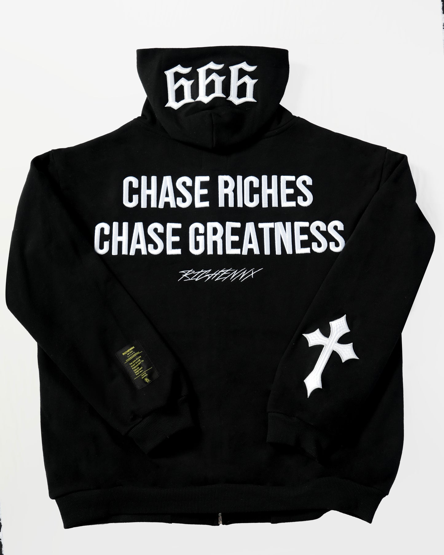 BLACK RICHENNX Heavy Zip-Up