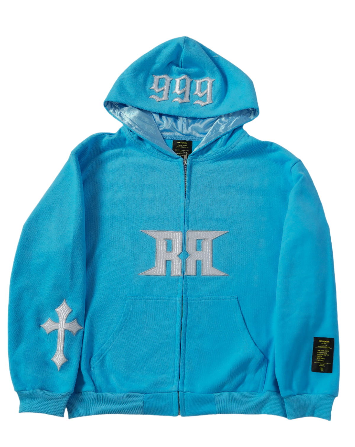 RICHENNX Heavyweight Zip-Up Hoodie – Blue