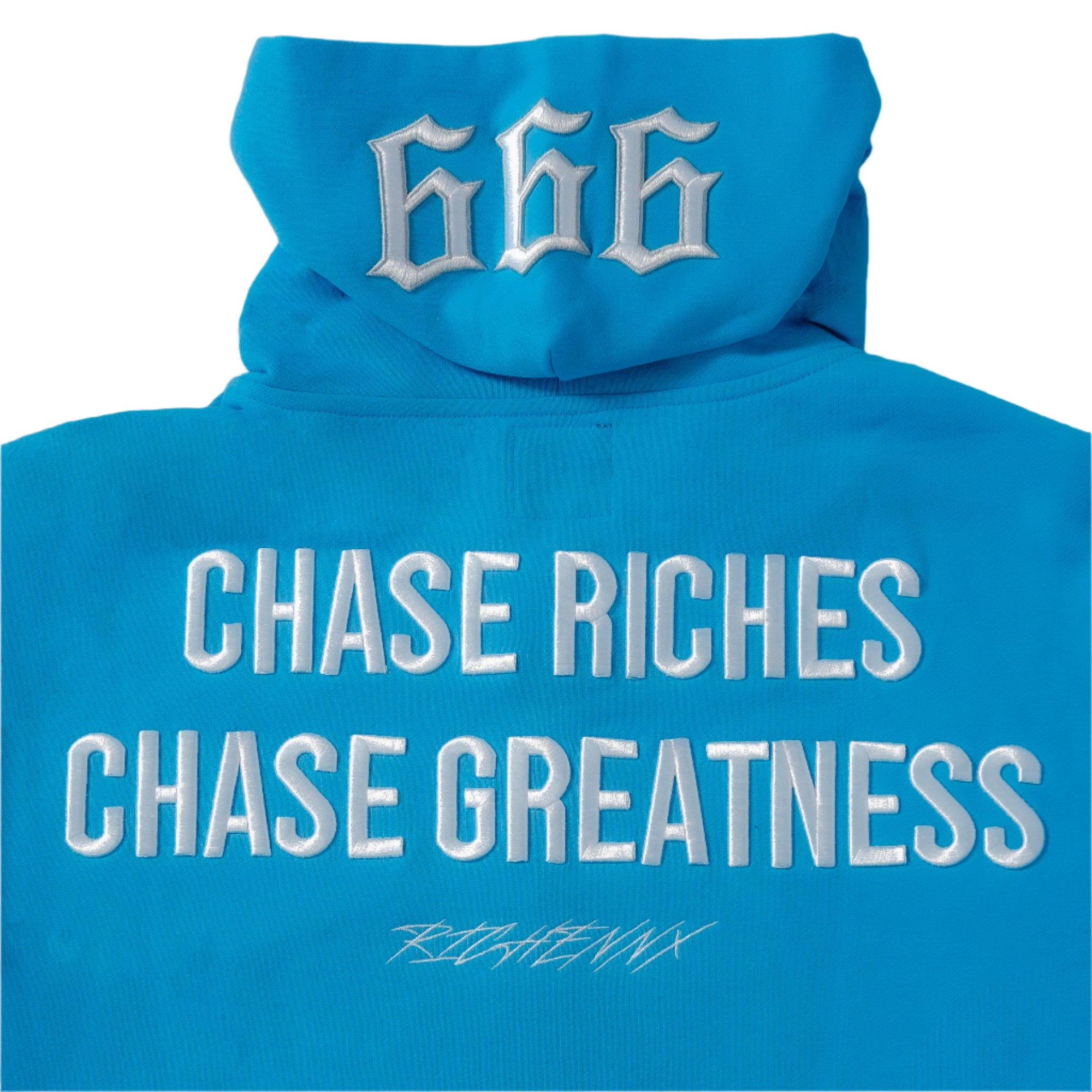 RICHENNX Heavyweight Zip-Up Hoodie – Blue