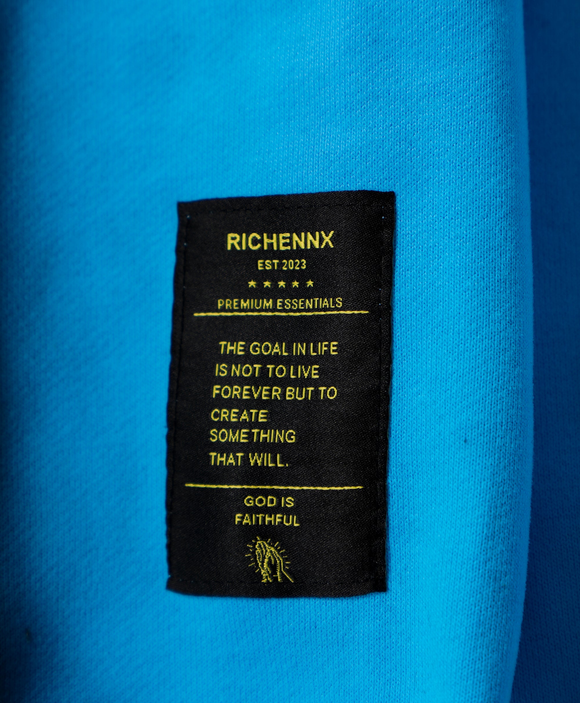 RICHENNX Heavyweight Zip-Up Hoodie – Blue