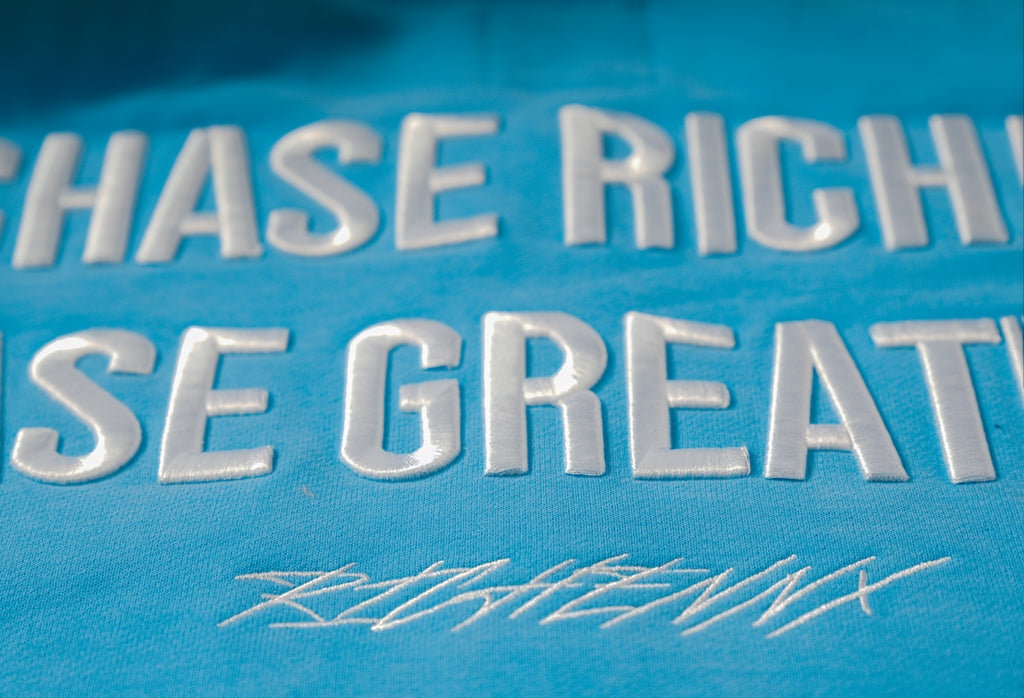 RICHENNX Heavyweight Zip-Up Hoodie – Blue