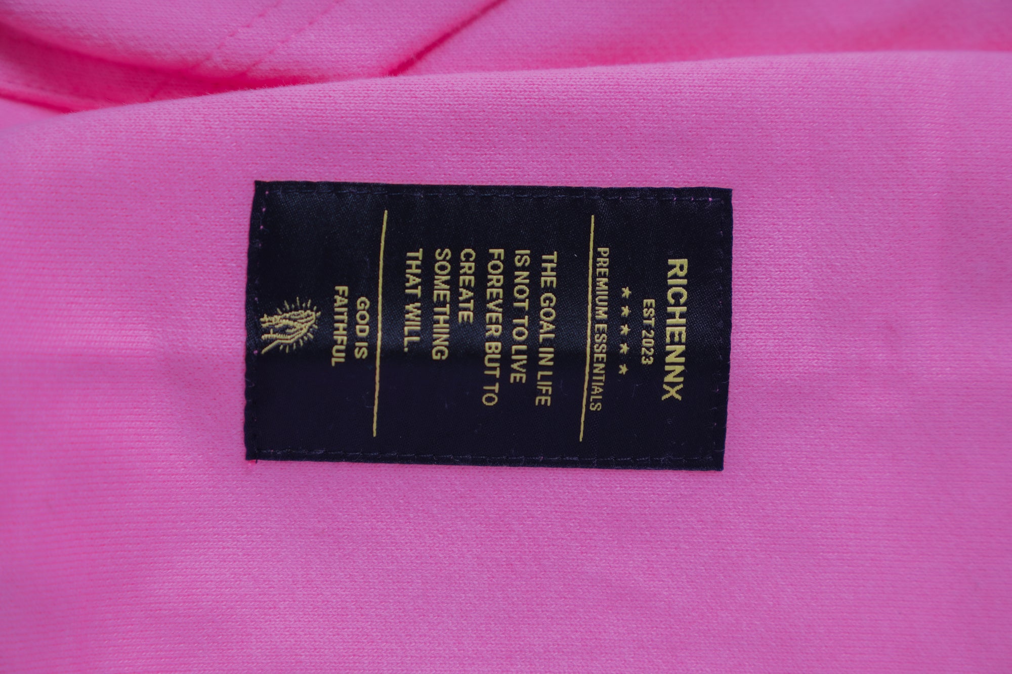 RICHENNX Heavyweight Zip-Up Hoodie – Pink
