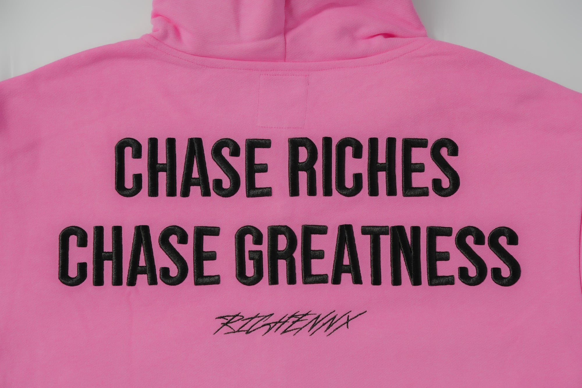 RICHENNX Heavyweight Zip-Up Hoodie – Pink